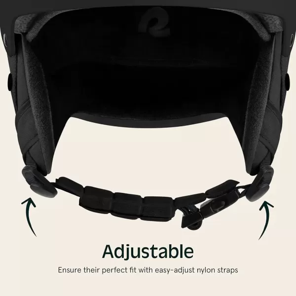 imageRetrospec Comstock Youth Ski ampamp Snowboard Helmet for Kids  Durable ABS Shell Protective EPS Foam ampamp Cooling Vents  Adjustable Fit for Boys ampamp GirlsMatte Black