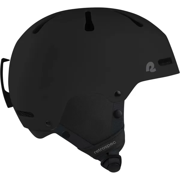 imageRetrospec Comstock Youth Ski ampamp Snowboard Helmet for Kids  Durable ABS Shell Protective EPS Foam ampamp Cooling Vents  Adjustable Fit for Boys ampamp GirlsMatte Black