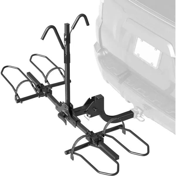 imageRetrospec Endeavor 2EBike Hitch Mount Rack for Cars Trucks SUVs  160lb Max Weight Accommodates Electric Bikes with 2029quot Wheels  Foldable AntiRattle Compatible with 2quot Class III Hitch