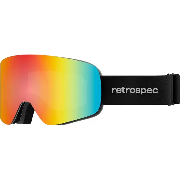 imageRetrospec Flume Ski Goggles for Men and Women UV Protection Over Glasses AntiFog Scratch ResistantMatte AbaloneJasper