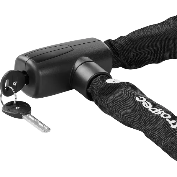 imageRetrospec Hero Plus Bicycle Chain Lock with Key Heavy Duty AntiTheft Bike Lock 10mm 3 Cut Resistant 3T Manganese Steel Chain and Weather Resistant Nylon Sleeve8mm Chain Links