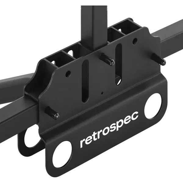 imageRetrospec Lenox Car Hitch Mount Tray Bike Rack W 2Inch Receiver  2 Bicycle Carrier  Class II or III Trailer HitchBlack