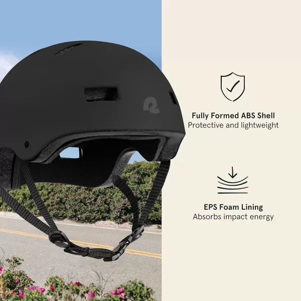 imageRetrospec Retrospec Dakota Bike Helmet  Skateboard Helmet Premium Protection MultiSport Bike BMX Skating Scooter and Skate HelmetMatte Black