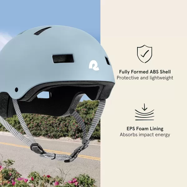 imageRetrospec Retrospec Dakota Bike Helmet  Skateboard Helmet Premium Protection MultiSport Bike BMX Skating Scooter and Skate HelmetMatte Crystal Blue