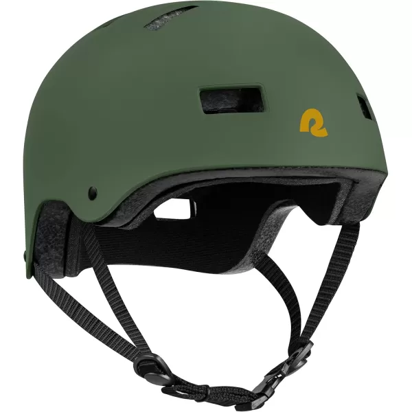 imageRetrospec Retrospec Dakota Bike Helmet  Skateboard Helmet Premium Protection MultiSport Bike BMX Skating Scooter and Skate HelmetMatte Forest