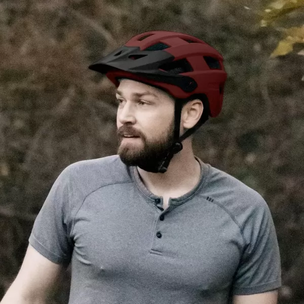 imageRetrospec Rowan Mountain Bike Helmet for Adults  MTB Style with Removable Visor and EPS Foam Interior for Men ampamp Women  Adjustable Size Lightweight ampamp BreathableMatte Adobe