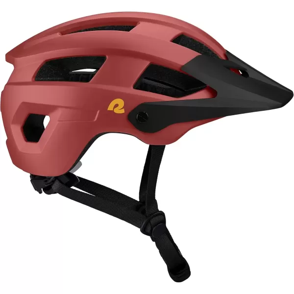 imageRetrospec Rowan Mountain Bike Helmet for Adults  MTB Style with Removable Visor and EPS Foam Interior for Men ampamp Women  Adjustable Size Lightweight ampamp BreathableMatte Adobe
