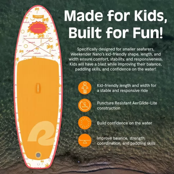 imageRetrospec WeekenderNano 8ft Inflatable Stand Up PaddleboardSummer Punch