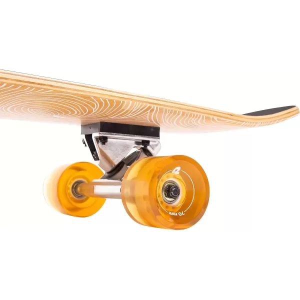 imageRetrospec Zed Cruiser ampamp Pintail Longboard Skateboard Complete Cruiser  Bamboo ampamp Canadian Maple Wood Cruiser wReverse Kingpin Trucks for Commuting Cruising Carving ampamp Downhill RidingRiptide