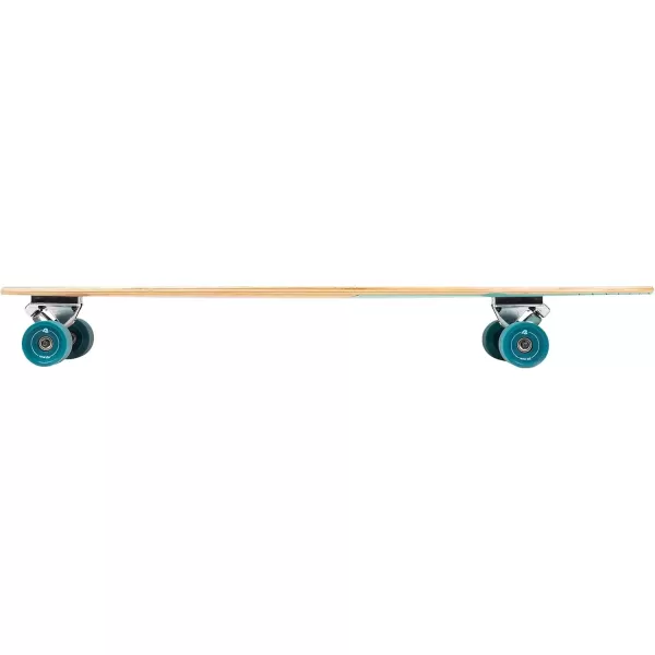 imageRetrospec Zed Cruiser ampamp Pintail Longboard Skateboard Complete Cruiser  Bamboo ampamp Canadian Maple Wood Cruiser wReverse Kingpin Trucks for Commuting Cruising Carving ampamp Downhill RidingBondi Wave