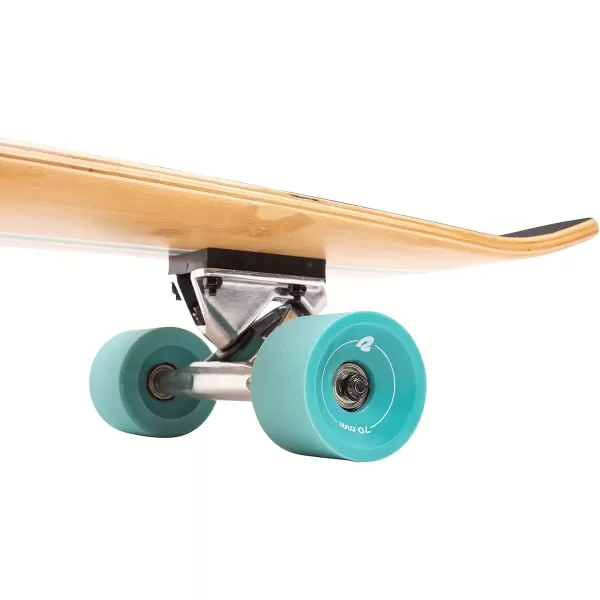 imageRetrospec Zed Cruiser ampamp Pintail Longboard Skateboard Complete Cruiser  Bamboo ampamp Canadian Maple Wood Cruiser wReverse Kingpin Trucks for Commuting Cruising Carving ampamp Downhill RidingAqua Pipeline