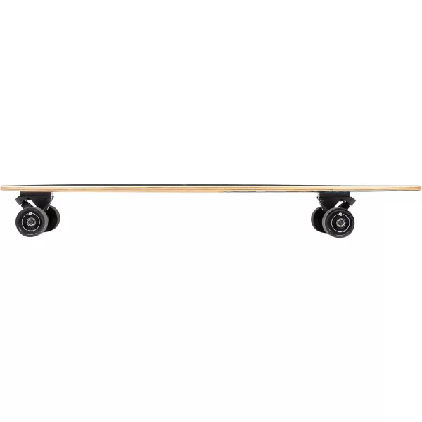 imageRetrospec Zed Cruiser ampamp Pintail Longboard Skateboard Complete Cruiser  Bamboo ampamp Canadian Maple Wood Cruiser wReverse Kingpin Trucks for Commuting Cruising Carving ampamp Downhill RidingDark Tropics