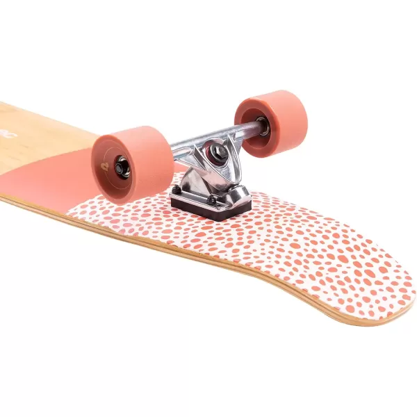 imageRetrospec Zed Cruiser ampamp Pintail Longboard Skateboard Complete Cruiser  Bamboo ampamp Canadian Maple Wood Cruiser wReverse Kingpin Trucks for Commuting Cruising Carving ampamp Downhill RidingCoral Reef