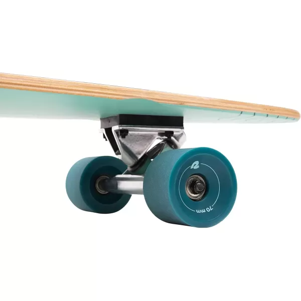 imageRetrospec Zed Cruiser ampamp Pintail Longboard Skateboard Complete Cruiser  Bamboo ampamp Canadian Maple Wood Cruiser wReverse Kingpin Trucks for Commuting Cruising Carving ampamp Downhill RidingBondi Wave