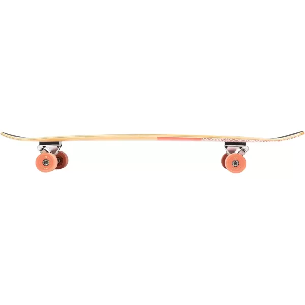 imageRetrospec Zed Cruiser ampamp Pintail Longboard Skateboard Complete Cruiser  Bamboo ampamp Canadian Maple Wood Cruiser wReverse Kingpin Trucks for Commuting Cruising Carving ampamp Downhill RidingCoral Reef