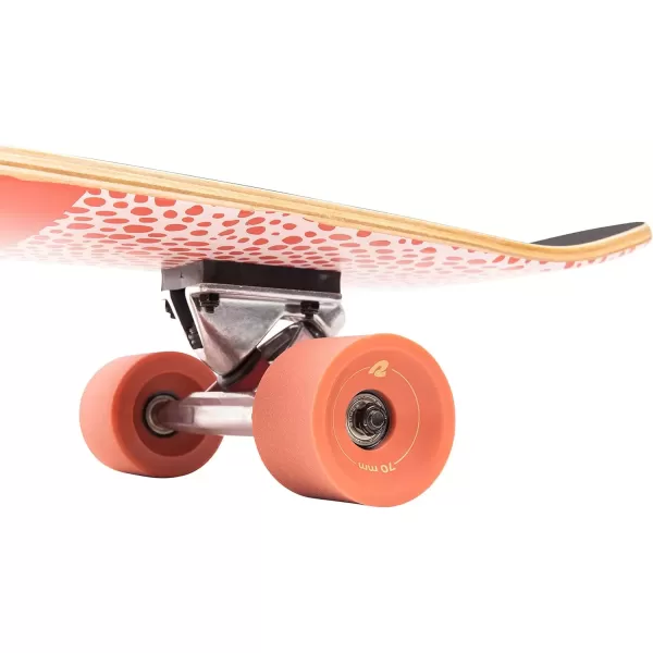 imageRetrospec Zed Cruiser ampamp Pintail Longboard Skateboard Complete Cruiser  Bamboo ampamp Canadian Maple Wood Cruiser wReverse Kingpin Trucks for Commuting Cruising Carving ampamp Downhill RidingCoral Reef