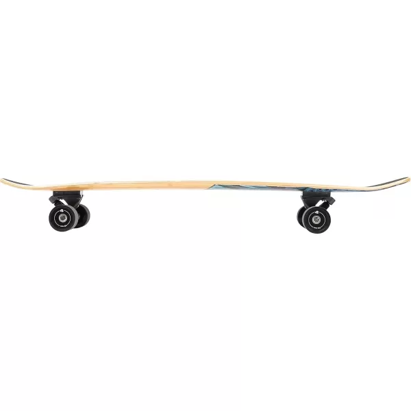 imageRetrospec Zed Cruiser ampamp Pintail Longboard Skateboard Complete Cruiser  Bamboo ampamp Canadian Maple Wood Cruiser wReverse Kingpin Trucks for Commuting Cruising Carving ampamp Downhill RidingDark Tropics