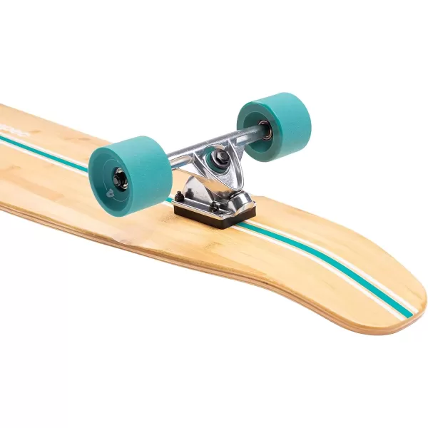 imageRetrospec Zed Cruiser ampamp Pintail Longboard Skateboard Complete Cruiser  Bamboo ampamp Canadian Maple Wood Cruiser wReverse Kingpin Trucks for Commuting Cruising Carving ampamp Downhill RidingAqua Pipeline