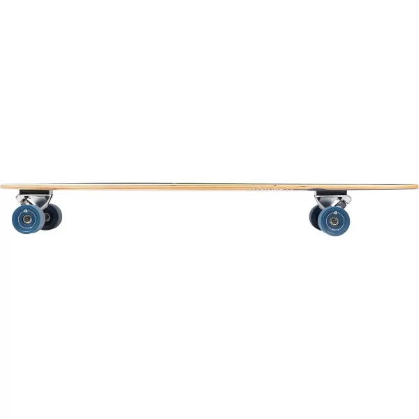 imageRetrospec Zed Cruiser ampamp Pintail Longboard Skateboard Complete Cruiser  Bamboo ampamp Canadian Maple Wood Cruiser wReverse Kingpin Trucks for Commuting Cruising Carving ampamp Downhill RidingNavy Paisley