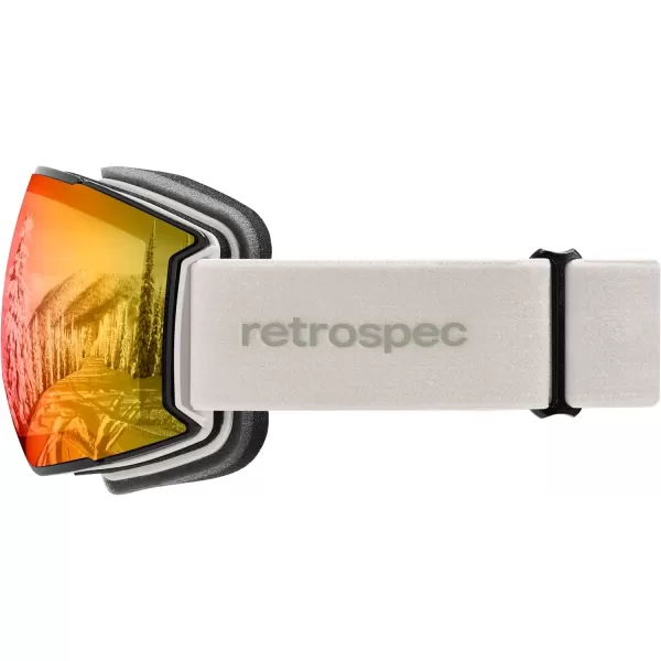 imageRetrospec Zenith Ski Goggles  Snowboard Goggles for Men Women Boys ampamp Girls  100 UV Protection AntiFog Snow GogglesMatte AbaloneHeliodor