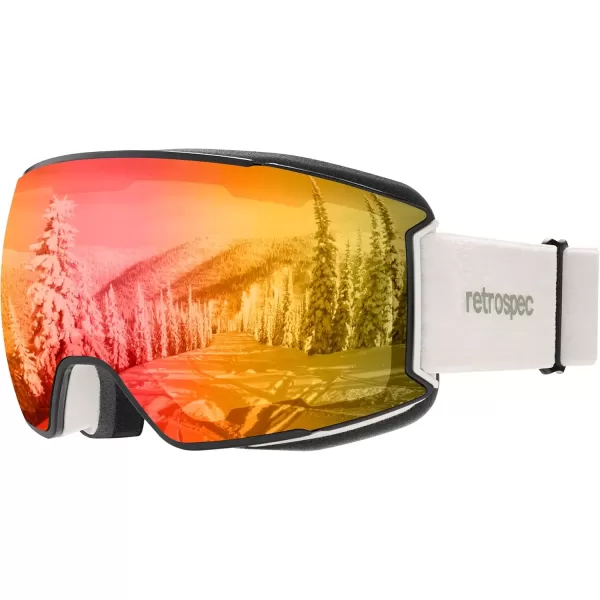 imageRetrospec Zenith Ski Goggles  Snowboard Goggles for Men Women Boys ampamp Girls  100 UV Protection AntiFog Snow GogglesMatte AbaloneHeliodor