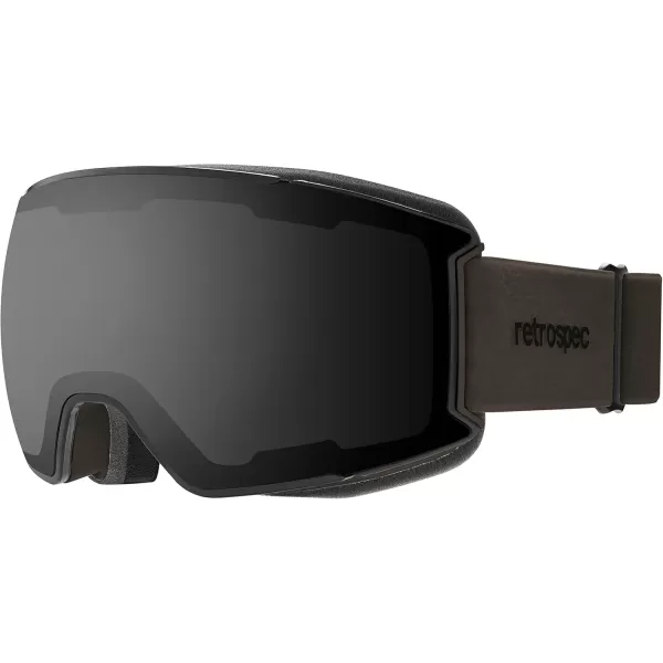 imageRetrospec Zenith Ski Goggles  Snowboard Goggles for Men Women Boys ampamp Girls  100 UV Protection AntiFog Snow GogglesMatte BasaltMirror Polarized