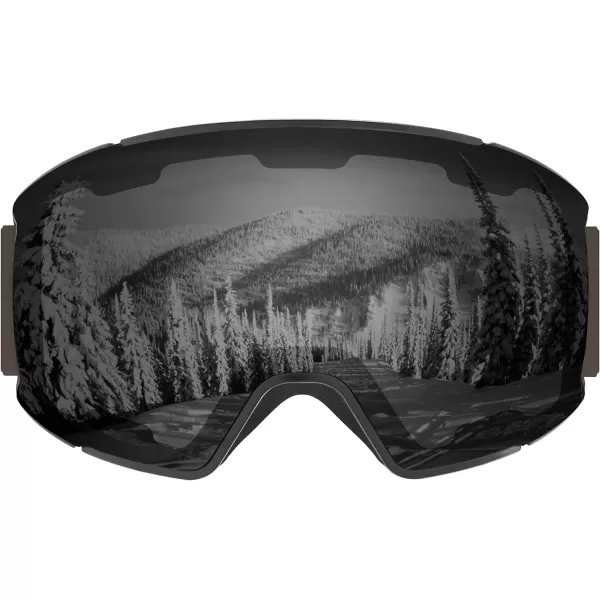 imageRetrospec Zenith Ski Goggles  Snowboard Goggles for Men Women Boys ampamp Girls  100 UV Protection AntiFog Snow GogglesMatte BasaltMirror Polarized