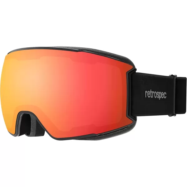 imageRetrospec Zenith Ski Goggles  Snowboard Goggles for Men Women Boys ampamp Girls  100 UV Protection AntiFog Snow GogglesMatte BlackJasper