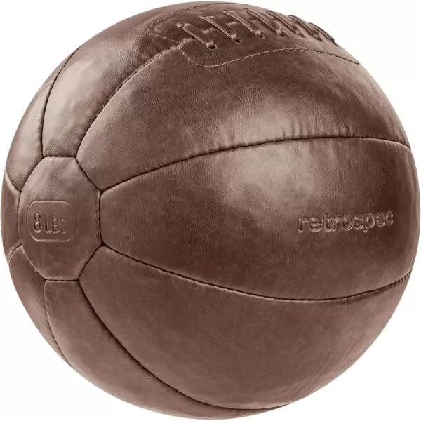 imageCore Weighted Medicine Ball 4 6 8 10 12 14 16 20 25 30 lbs Soft Touch Vegan Leather with Sturdy Grip for Strength Training Recovery Balance Exercises and Other FullBody WorkoutsBrown
