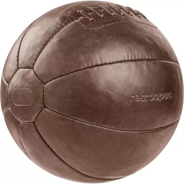 imageCore Weighted Medicine Ball 4 6 8 10 12 14 16 20 25 30 lbs Soft Touch Vegan Leather with Sturdy Grip for Strength Training Recovery Balance Exercises and Other FullBody WorkoutsBrown