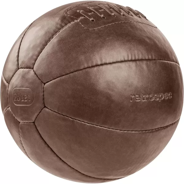 imageCore Weighted Medicine Ball 4 6 8 10 12 14 16 20 25 30 lbs Soft Touch Vegan Leather with Sturdy Grip for Strength Training Recovery Balance Exercises and Other FullBody WorkoutsBrown