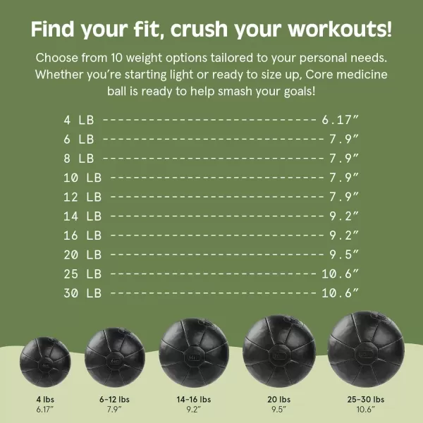imageCore Weighted Medicine Ball 4 6 8 10 12 14 16 20 25 30 lbs Soft Touch Vegan Leather with Sturdy Grip for Strength Training Recovery Balance Exercises and Other FullBody WorkoutsBlack