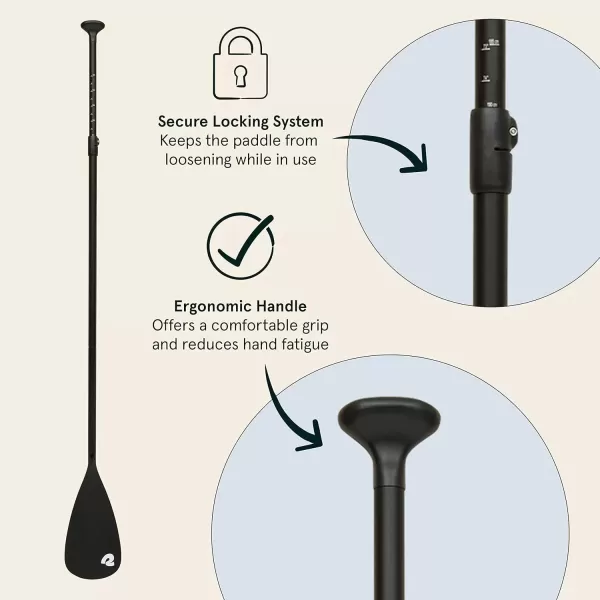 imageRetrospec Adjustable Aluminum Paddle iStand Up Paddle Board 3 Piece