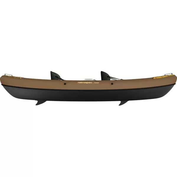 imageRetrospec Coaster Single ampamp Tandem Inflatable Kayak  1 ampamp 2 Person Inflatable Kayak for Adults 220 ampamp 500lb Weight Capacity Puncture Resistant Lightweight Kayak with Adjustable Seats Paddle ampamp PumpWild Spruce