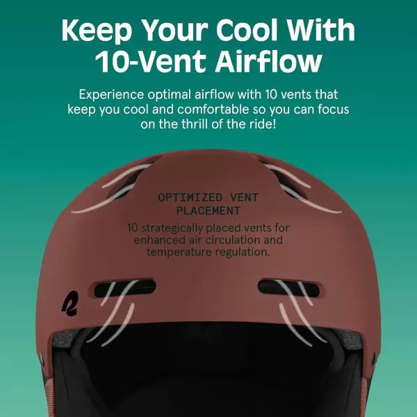 imageRetrospec Comstock Ski Helmet  Snowboard Helmet for Adults ampamp Youth  Adjustable Fit Snow Helmet with Protective Shell and Breathable Vents for Men Women Boys ampamp GirlsMatte Burgundy
