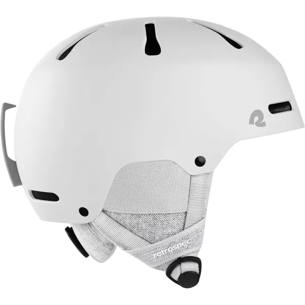 imageRetrospec Comstock Ski Helmet  Snowboard Helmet for Adults ampamp Youth  Adjustable Fit Snow Helmet with Protective Shell and Breathable Vents for Men Women Boys ampamp GirlsMatte White
