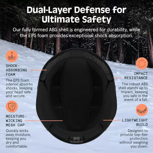 imageRetrospec Comstock Ski Helmet  Snowboard Helmet for Adults ampamp Youth  Adjustable Fit Snow Helmet with Protective Shell and Breathable Vents for Men Women Boys ampamp GirlsMatte Black