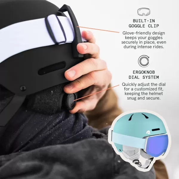 imageRetrospec Comstock Ski Helmet  Snowboard Helmet for Adults ampamp Youth  Adjustable Fit Snow Helmet with Protective Shell and Breathable Vents for Men Women Boys ampamp GirlsMatte Blue Ridge