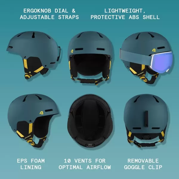 imageRetrospec Comstock Ski Helmet  Snowboard Helmet for Adults ampamp Youth  Adjustable Fit Snow Helmet with Protective Shell and Breathable Vents for Men Women Boys ampamp GirlsMatte Superior Blue