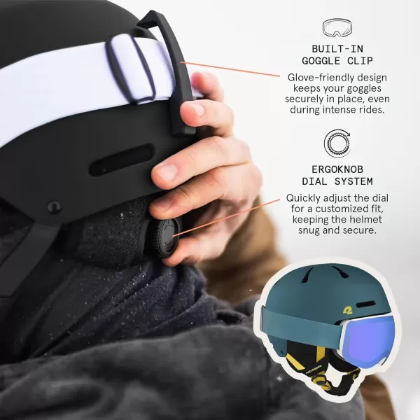 imageRetrospec Comstock Ski Helmet  Snowboard Helmet for Adults ampamp Youth  Adjustable Fit Snow Helmet with Protective Shell and Breathable Vents for Men Women Boys ampamp GirlsMatte Superior Blue