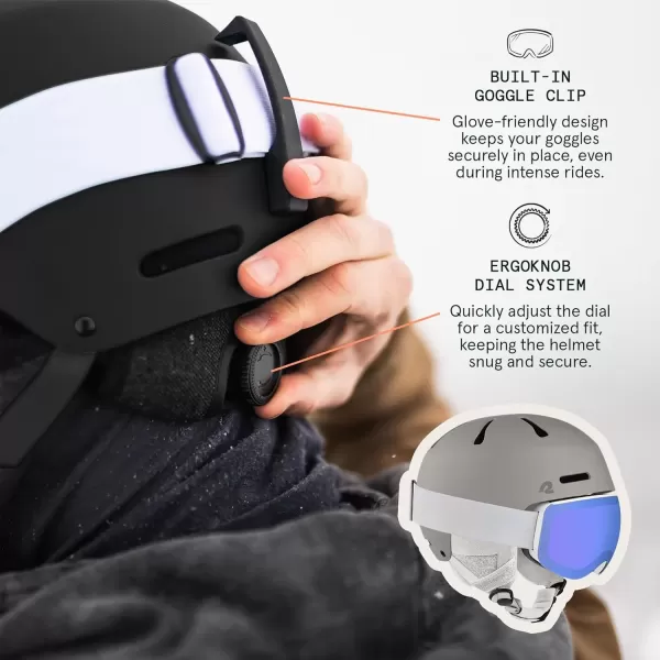 imageRetrospec Comstock Ski Helmet  Snowboard Helmet for Adults ampamp Youth  Adjustable Fit Snow Helmet with Protective Shell and Breathable Vents for Men Women Boys ampamp GirlsMatte Canyon