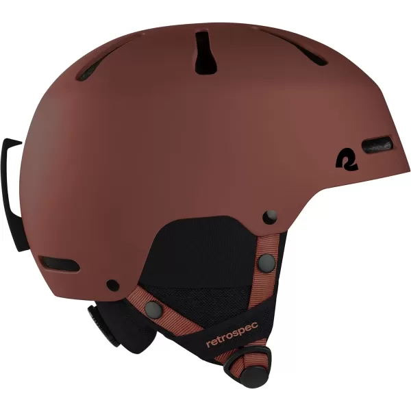 imageRetrospec Comstock Ski Helmet  Snowboard Helmet for Adults ampamp Youth  Adjustable Fit Snow Helmet with Protective Shell and Breathable Vents for Men Women Boys ampamp GirlsMatte Burgundy