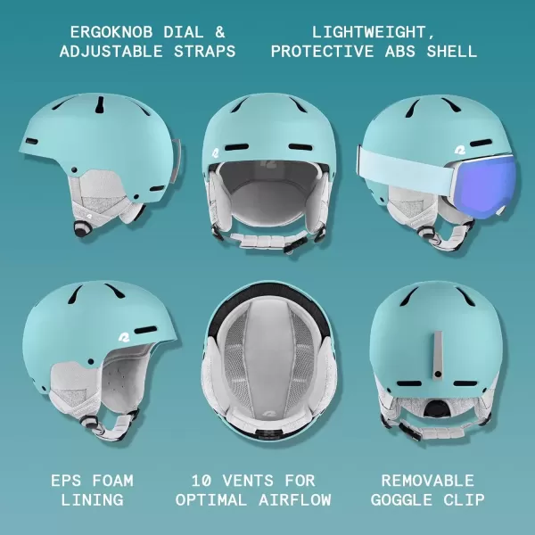 imageRetrospec Comstock Ski Helmet  Snowboard Helmet for Adults ampamp Youth  Adjustable Fit Snow Helmet with Protective Shell and Breathable Vents for Men Women Boys ampamp GirlsMatte Blue Ridge