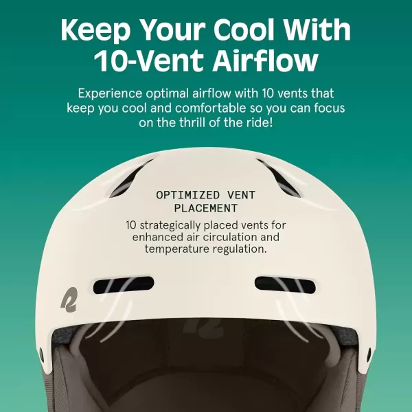 imageRetrospec Comstock Ski Helmet  Snowboard Helmet for Adults ampamp Youth  Adjustable Fit Snow Helmet with Protective Shell and Breathable Vents for Men Women Boys ampamp GirlsMatte Eggshell