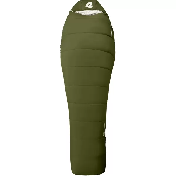 imageRetrospec Dream 5 15 30 Sleeping Bag  Mummy Sleeping Bag for Camping Insulated Cold Weather Sleeping Bag Lightweight Stuff Sack WaterResistant and Adjustable Draw Cords Adult Sleeping BagJuniper