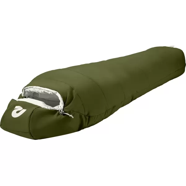 imageRetrospec Dream 5 15 30 Sleeping Bag  Mummy Sleeping Bag for Camping Insulated Cold Weather Sleeping Bag Lightweight Stuff Sack WaterResistant and Adjustable Draw Cords Adult Sleeping BagJuniper