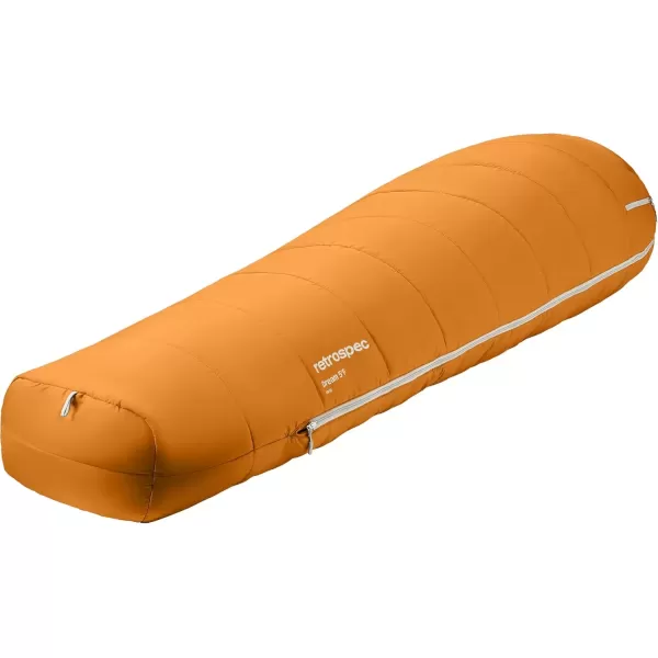 imageRetrospec Dream 5 15 30 Sleeping Bag  Mummy Sleeping Bag for Camping Insulated Cold Weather Sleeping Bag Lightweight Stuff Sack WaterResistant and Adjustable Draw Cords Adult Sleeping BagClay