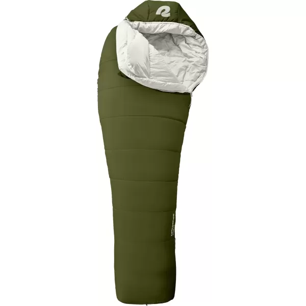 imageRetrospec Dream 5 15 30 Sleeping Bag  Mummy Sleeping Bag for Camping Insulated Cold Weather Sleeping Bag Lightweight Stuff Sack WaterResistant and Adjustable Draw Cords Adult Sleeping BagJuniper