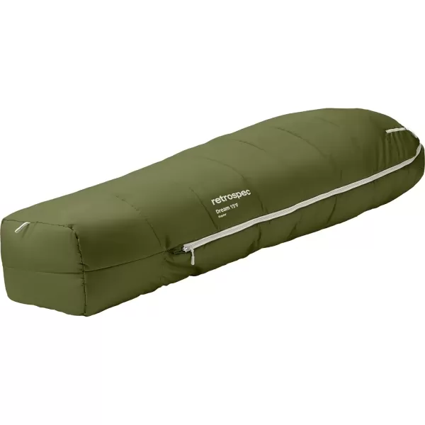 imageRetrospec Dream 5 15 30 Sleeping Bag  Mummy Sleeping Bag for Camping Insulated Cold Weather Sleeping Bag Lightweight Stuff Sack WaterResistant and Adjustable Draw Cords Adult Sleeping BagJuniper