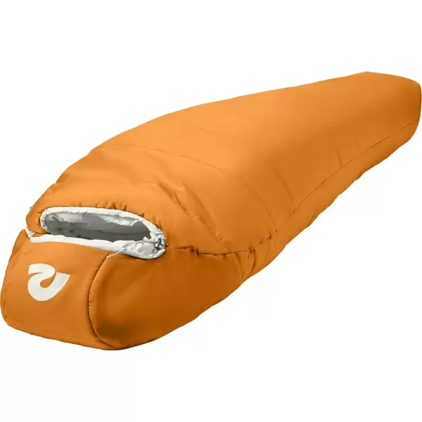 imageRetrospec Dream 5 15 30 Sleeping Bag  Mummy Sleeping Bag for Camping Insulated Cold Weather Sleeping Bag Lightweight Stuff Sack WaterResistant and Adjustable Draw Cords Adult Sleeping BagClay